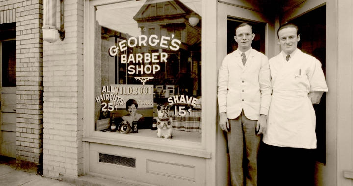 A2004 002 1103 Georges Barber Shop 2072 Nw Glisan 1936