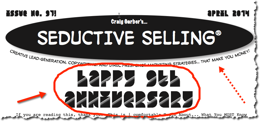 Seductive Selling Newsletter – About Thursday’s Call: