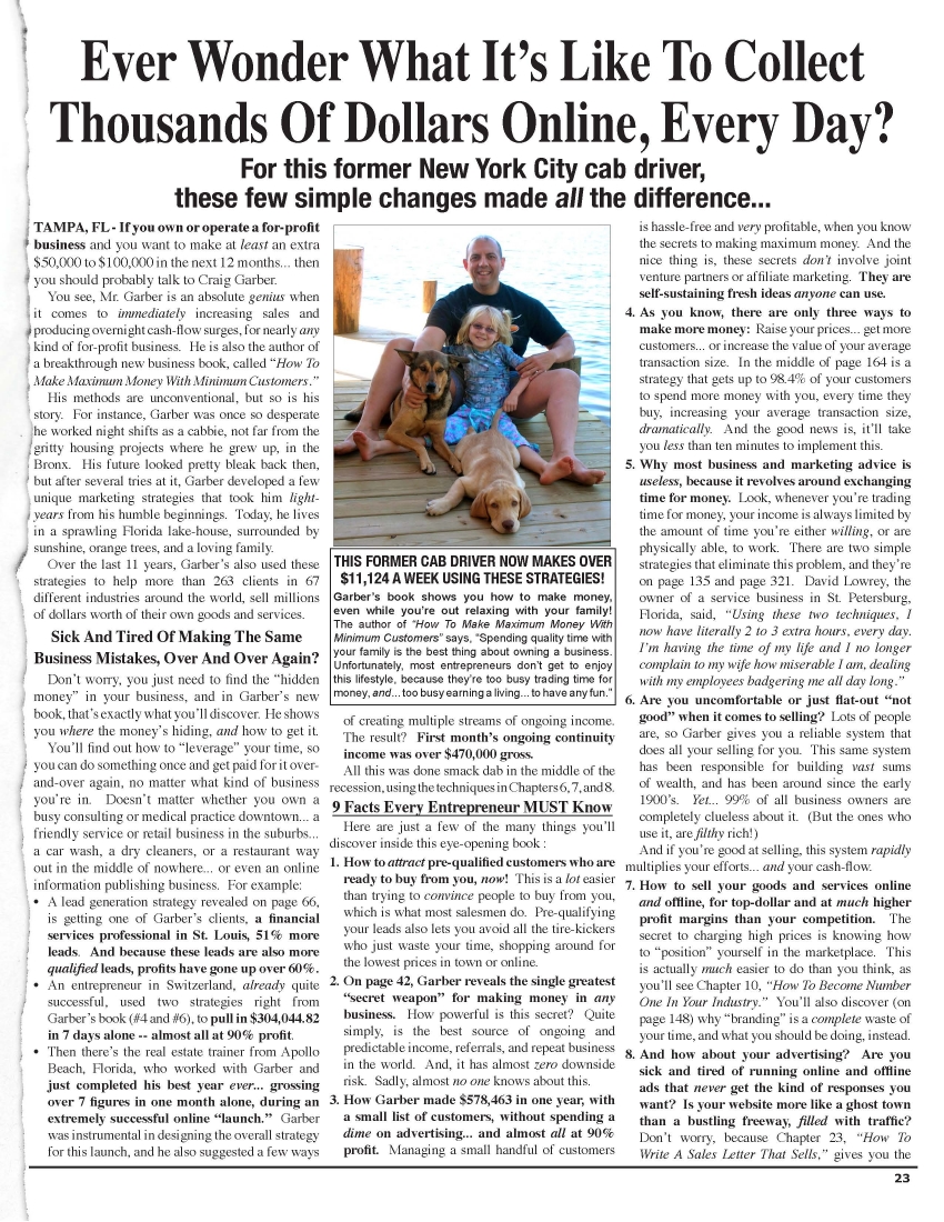 How To Make Maximum Money With Minimum Customers